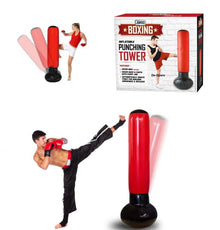 Sacco Da Box Gonfiabile Boxing Torre Jumbo Punching Soft Tower Karate Fitboxe