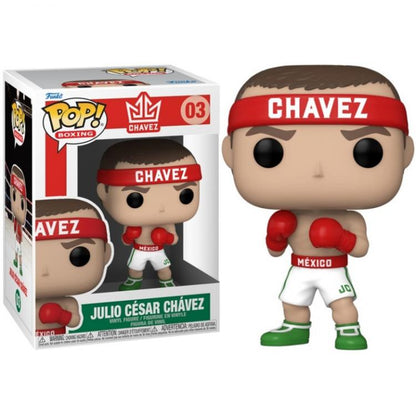 Funko Pop ! Boxing - (03) Julio Cesar Chavez Mexican Figure Vinyl Pugilato 9Cm