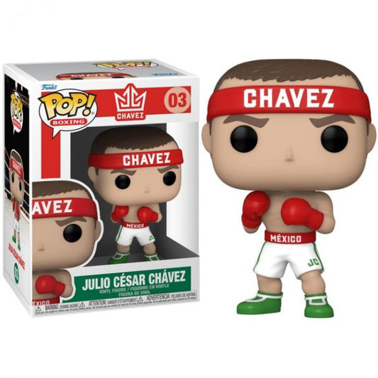 Funko Pop ! Boxing - (03) Julio Cesar Chavez Mexican Figure Vinyl Pugilato 9Cm