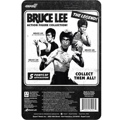 Reaction Super7 Bruce Lee "Challenger" Aspirante Action Figure Figura Collezione