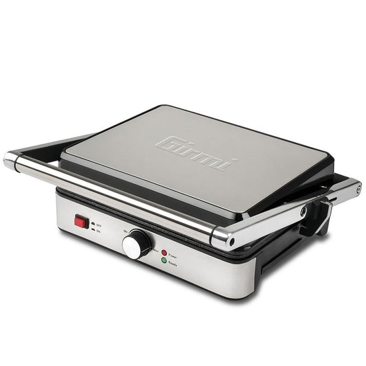 Girmi Bistecchiera Elettrica Piastra Acciaio Inox Bs46 Termostato 30X24Cm 2000W