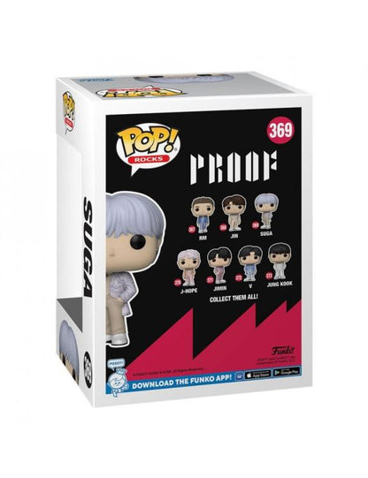 Funko Pop ! Rocks Bts Series 4 - (369) Suga Proof Vinyl Figure Boyband 9Cm Group