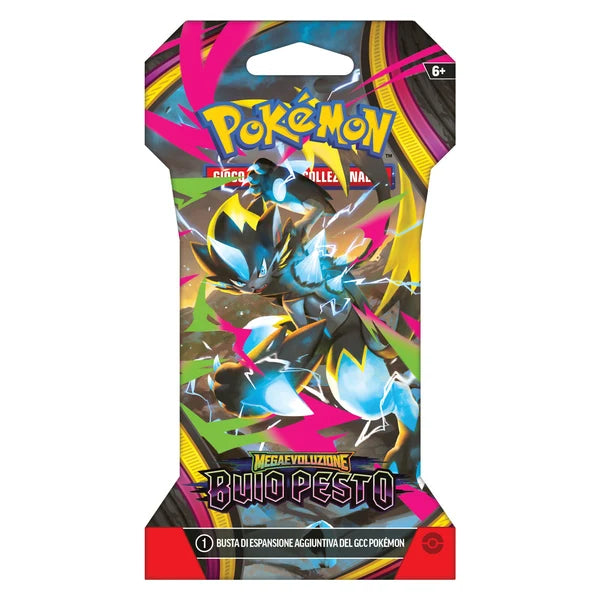 Pokemon - Megaevoluzione Buio Pesto GCC: 1 Busta 10 card dell’espansione TCG - Carte da Gioco Collezione Edizione ITA