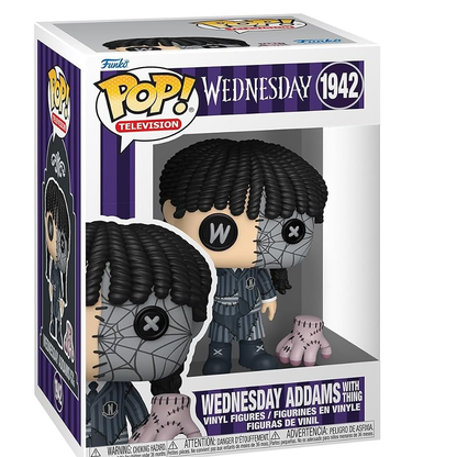 Funko Pop ! Television - Wednesday (1942) Mercoledi  Addams - Vinyl Patch Figure 9cm
