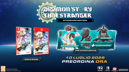 Digimon Story Time Stranger Videogioco Nintendo Switch 2 PAL Ita - NSW2 Keycard