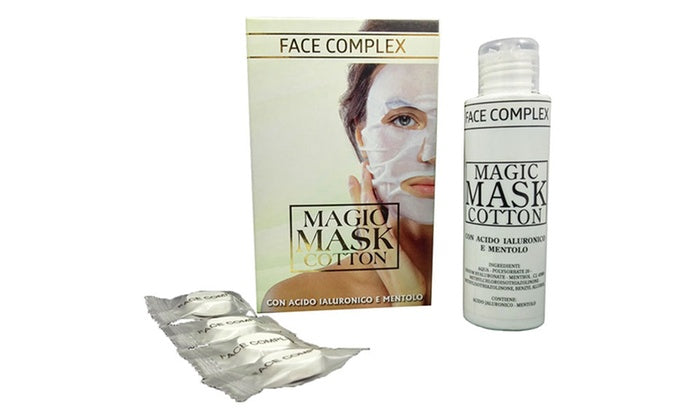 Maschera Viso Idratante Rigenerante Magic Mask Cotton Acido Ialuronico E Mentolo