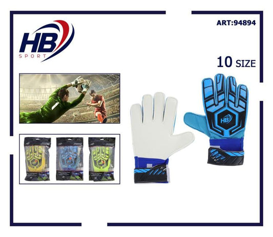Hb Guantoni Per Portiere Pallone Calcio Guanti Calcetto Gioco Taglia Misura 10