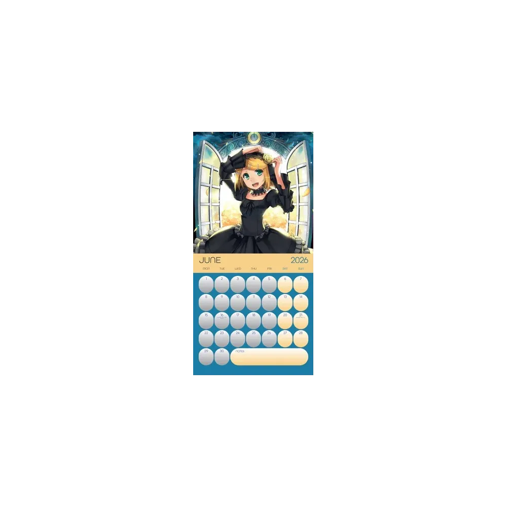 Calendario 2026 (Hatsune Miku) da Muro/Parete 30X30 con Gadget + Poster da Parete in Regalo - Licenza ufficiale