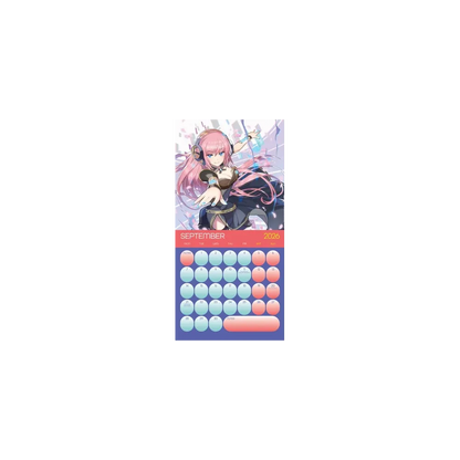 Calendario 2026 (Hatsune Miku) da Muro/Parete 30X30 con Gadget + Poster da Parete in Regalo - Licenza ufficiale