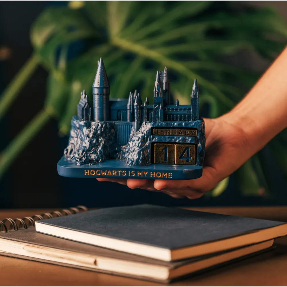 Harry Potter Natale ad Hogwarts Calendario 3D Perpetuo Da Tavolo