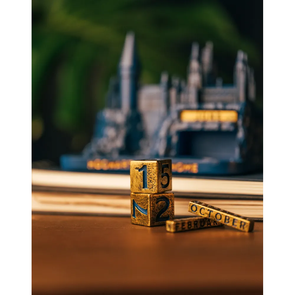 Harry Potter Natale ad Hogwarts Calendario 3D Perpetuo Da Tavolo