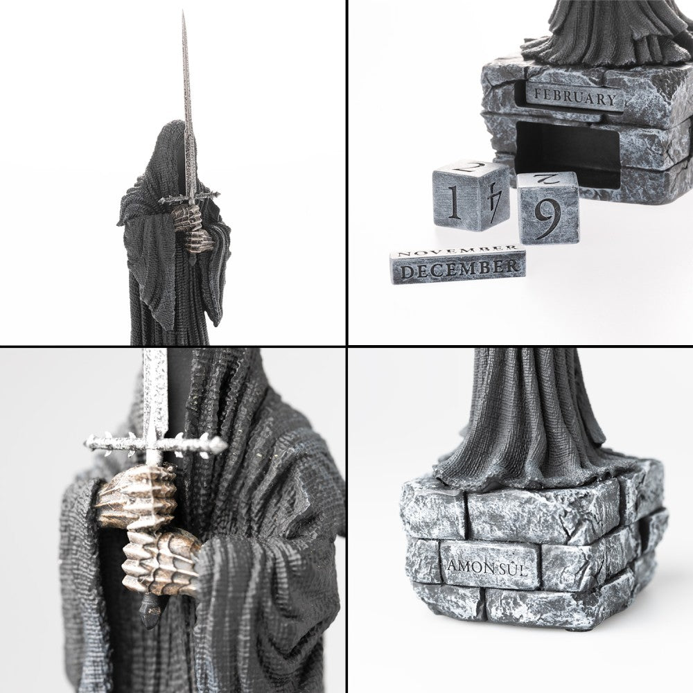 Calendario Perpetuo - Il Signore degli Anelli (Nazgul) 3D da Tavolo Decorazione Scrivania per Fans: Regalo Gadget (Lord of the Rings) 9 x 9 x 23 cm
