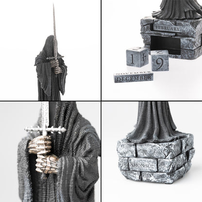 Calendario Perpetuo - Il Signore degli Anelli (Nazgul) 3D da Tavolo Decorazione Scrivania per Fans: Regalo Gadget (Lord of the Rings) 9 x 9 x 23 cm