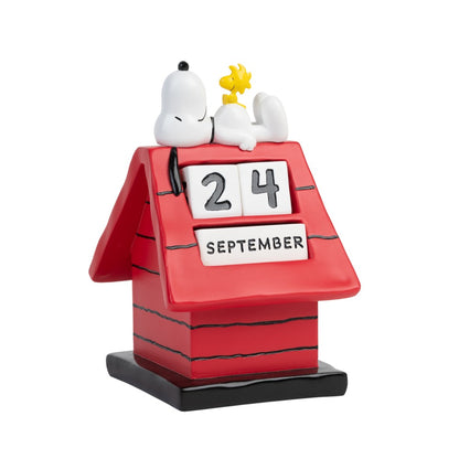 Peanuts Snoopy Doghouse  Calendario 3D Perpetuo in Resina Da Tavolo