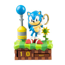 Calendario Perpetuo - Sonic (The Hedgehog) 3D da Tavolo - Figure PVC Statua Gadget Decorazione per Scrivania Fans: Regalo