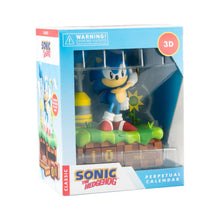 Calendario Perpetuo - Sonic (The Hedgehog) 3D da Tavolo - Figure PVC Statua Gadget Decorazione per Scrivania Fans: Regalo