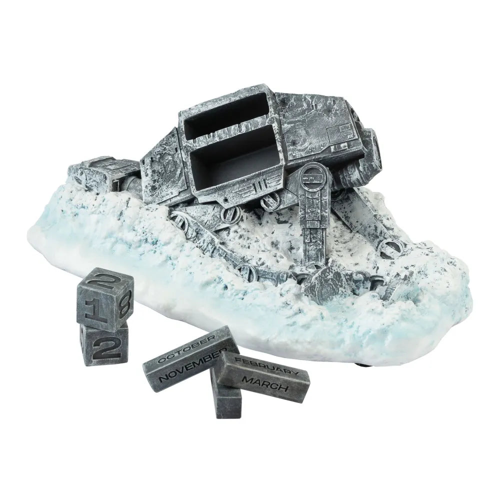 Calendario Perpetuo - Star Wars (Atat Abbattuto) 3D da Tavolo Decorazione Scrivania per Fans: Regalo Gadget (Guerre Stellari) 20,1 x 7,8 x 12,2 cm.