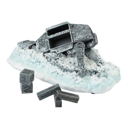 Calendario Perpetuo - Star Wars (Atat Abbattuto) 3D da Tavolo Decorazione Scrivania per Fans: Regalo Gadget (Guerre Stellari) 20,1 x 7,8 x 12,2 cm.