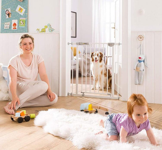CANCELLETTO SICUREZZA BAMBINI ANIMALI CANE 79-86CM A PRESSIONE SCALA PORTE CASA