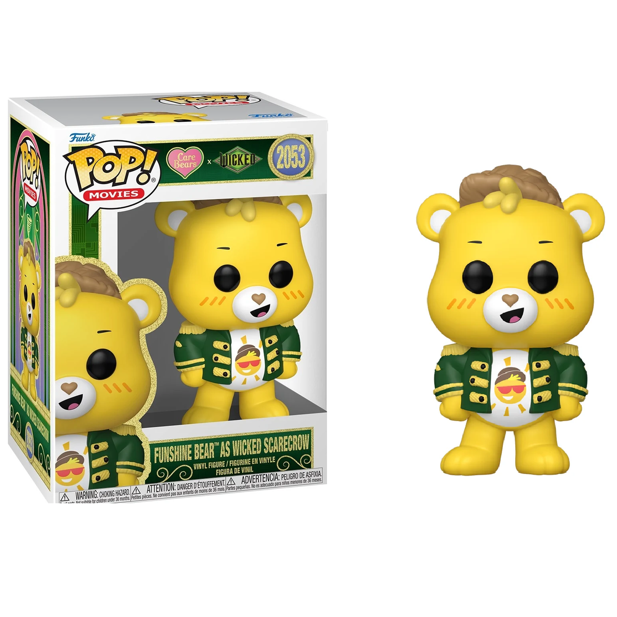 Funko Pop ! Movie Care Bears Wicked (2053)  Funshine Bear Scarecrow 9Cm (Copia)