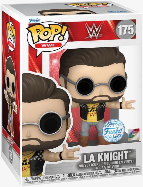 Funko Pop ! Wwe (175) La Knight Figure Special Exclusive Mt Wrestling Vinyl 9Cm