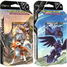 Pokemon Mazzo Lotta V Lycanroc-V + Mazzo Corvinight-V Carte Da Collezione Cards