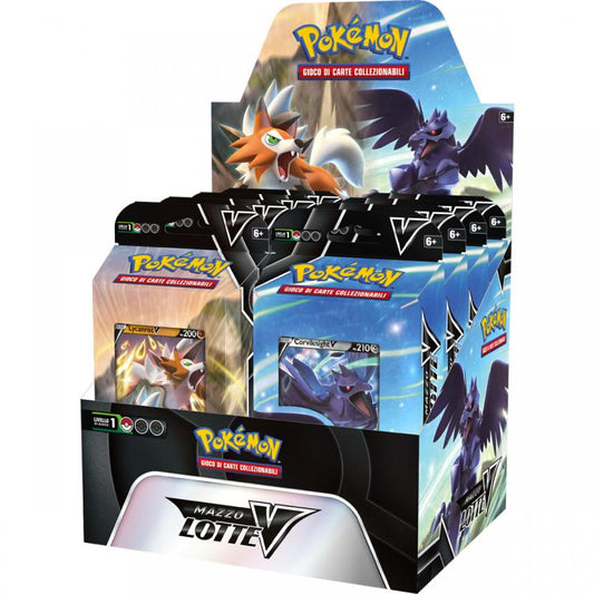 Pokemon Mazzo Lotta V Lycanroc-V + Mazzo Corvinight-V Carte Da Collezione Cards