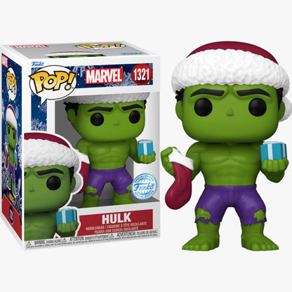 Funko Pop ! Marvel Holiday (1321) - Green Hulk Vinyl Figure Special Edition 9Cm
