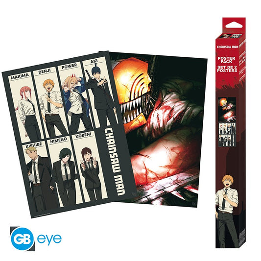 Abystyle (CHAINSAW MAN) Set 2 Chibi Poster: "Devil Hunters" (52x38) Gb Eye