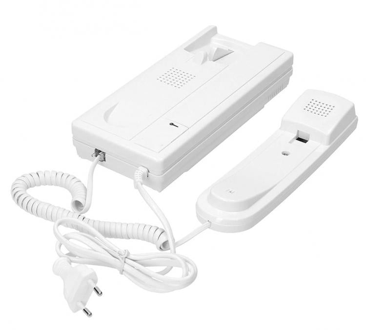 Kit Citofono Monofamiliare Cornetta 2 Fili Apriporta Cancello Da Interno Esterno