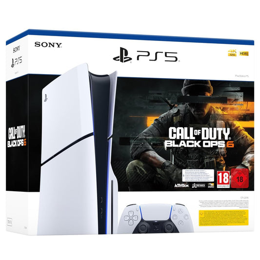 Sony Console PS5 Slim con Lettore 1TB White (Bundle Playstation 5 +  Call of Duty: Black Ops 6)