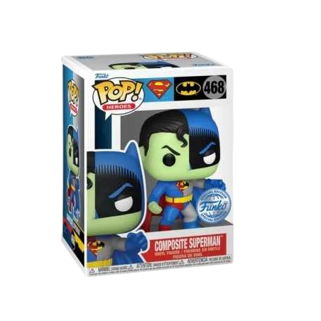 Funko Pop ! Dc Super Heroes - (468) Composite Superman / Batman Figure Special