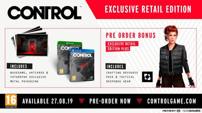 CONTROL RETAIL EXCLUSIVE EDITION PS4 GIOCO ITALIANO NUOVO PLAY STATION 4
