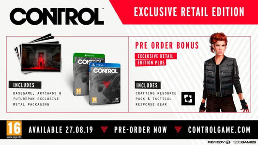 CONTROL RETAIL EXCLUSIVE EDITION PS4 GIOCO ITALIANO NUOVO PLAY STATION 4