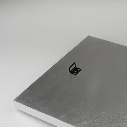 Cornice per Vinile (Argento) Porta Disco Vinile da Parete 35,5 x 35,5 in MDF e Vetro Metacrilato | Cornice Quadrata per Copertina di Album con Accessori per Appenderla - Poster Packaging Protettivo (Grigio Silver)
