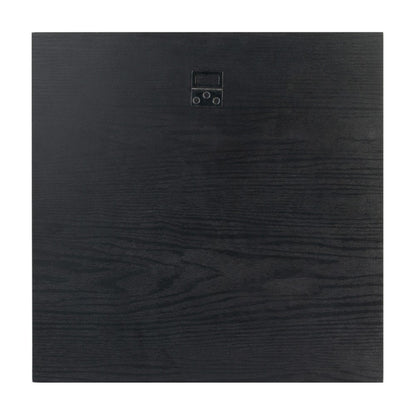 Cornice per Vinile (Nera) Porta Disco Vinile da Parete 35,5 x 35,5 in MDF e Vetro Metacrilato | Cornice Quadrata per Copertina di Album con Accessori per Appenderla - Poster Packaging Protettivo