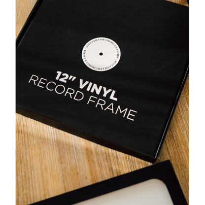 Cornice per Vinile (Nera) Porta Disco Vinile da Parete 35,5 x 35,5 in MDF e Vetro Metacrilato | Cornice Quadrata per Copertina di Album con Accessori per Appenderla - Poster Packaging Protettivo