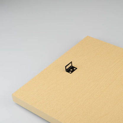 Cornice per Vinile (Effetto Legno) Porta Disco Vinile da Parete 35,5 x 35,5 in MDF e Vetro Metacrilato | Cornice Quadrata per Copertina di Album con Accessori per Appenderla - Poster Packaging Protettivo (HAYA)