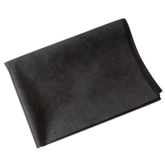 Panno Pelle Amaretta Microfibra Nero Scamosciato Carrozzeria Vetri Auto 80X60Cm