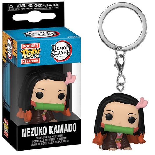 Funko Pop ! Keychain - Demon Slayer (Nezuko Kamado) Figure Vinyl Portachiavi 4Cm