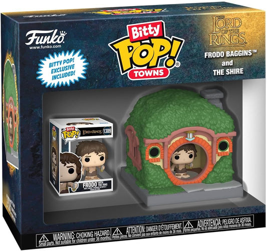 Funko Bitty Pop ! Towns Lord Of The Ring - Frodo And The Shire Figure LOTR