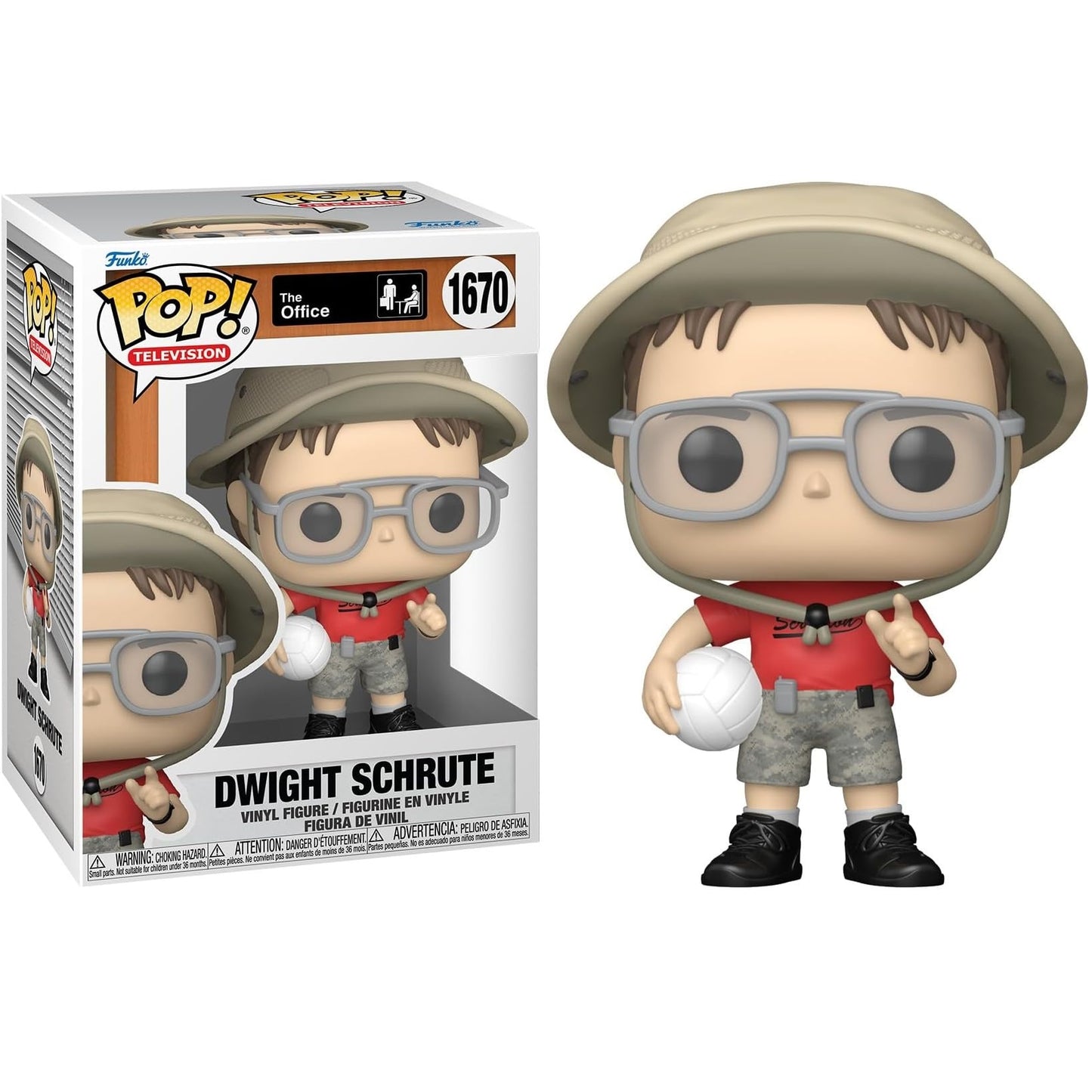 Funko Pop! Television The Office (1670) Dwight Schrute Volleyball Figure 9cm