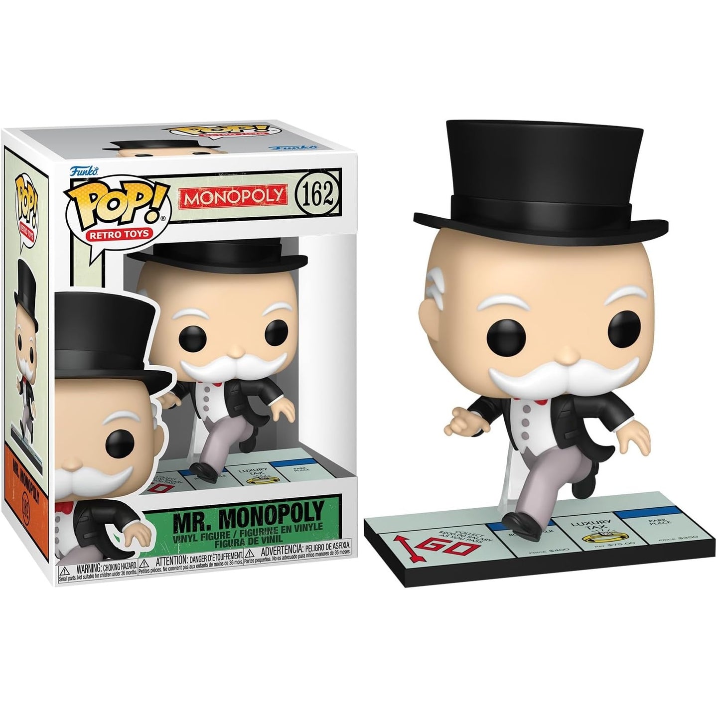 Funko Pop! Retro Toys Monopoly (162) Mr. Monopoly - Vinyl Figure 9cm
