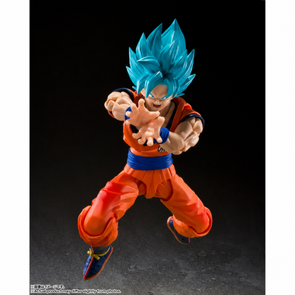 Bandai S.H. Figuarts - Dragon Ball Super : Goku Super Sayan God - Super Saiyan Blue - Action Figure da Collezione 14 cm