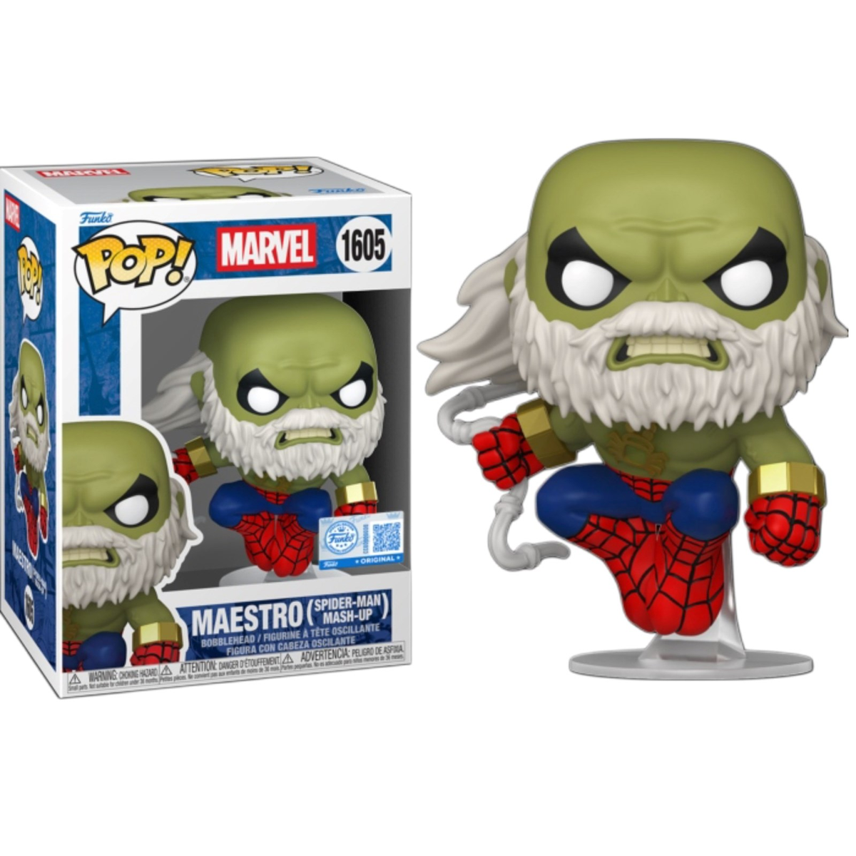 Funko Pop ! Marvel - Maestro (1605) Spiderman Mash-Up - Vinyl Figure 9Cm