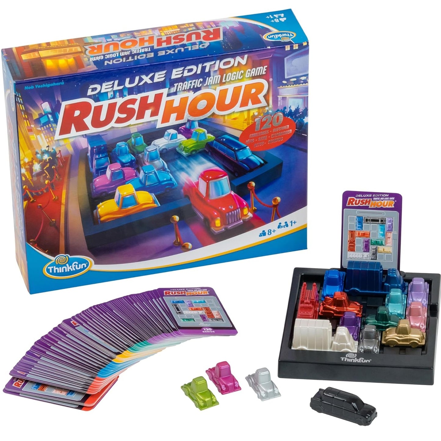ThinkFun - Gioco da Tavolo Rush Hour Deluxe Edition - 8+ Anni