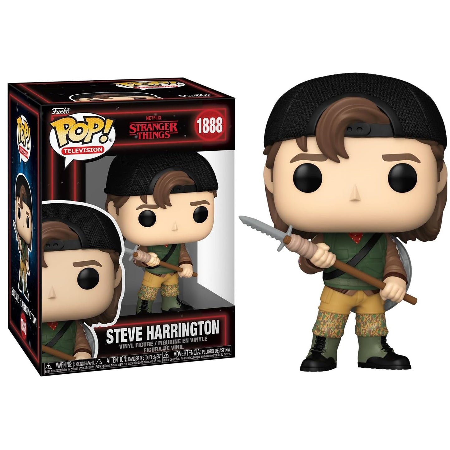 Funko Pop! Television Stranger Things S5 - (1888) Steve Harrington Vinyl Figure 9cm