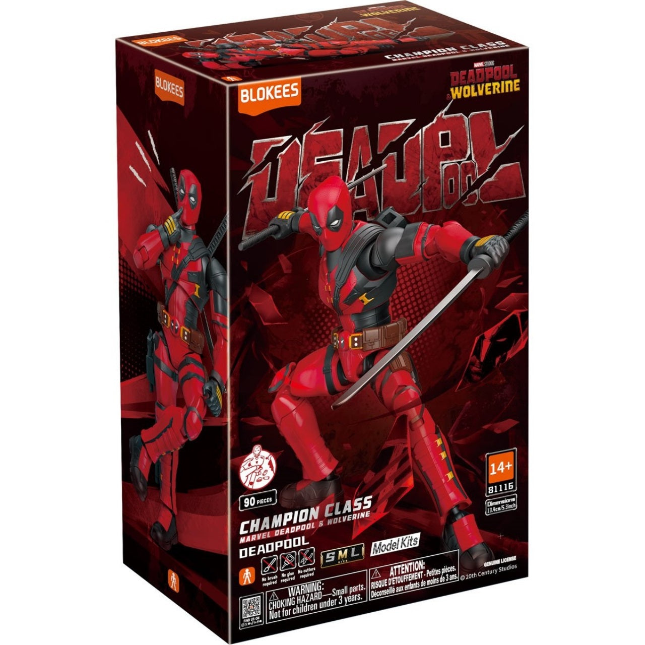 Blokees - Marvel Deadpool & Wolverine Model Kit - Champion Class 04 (Deadpool) Action Figure 81116