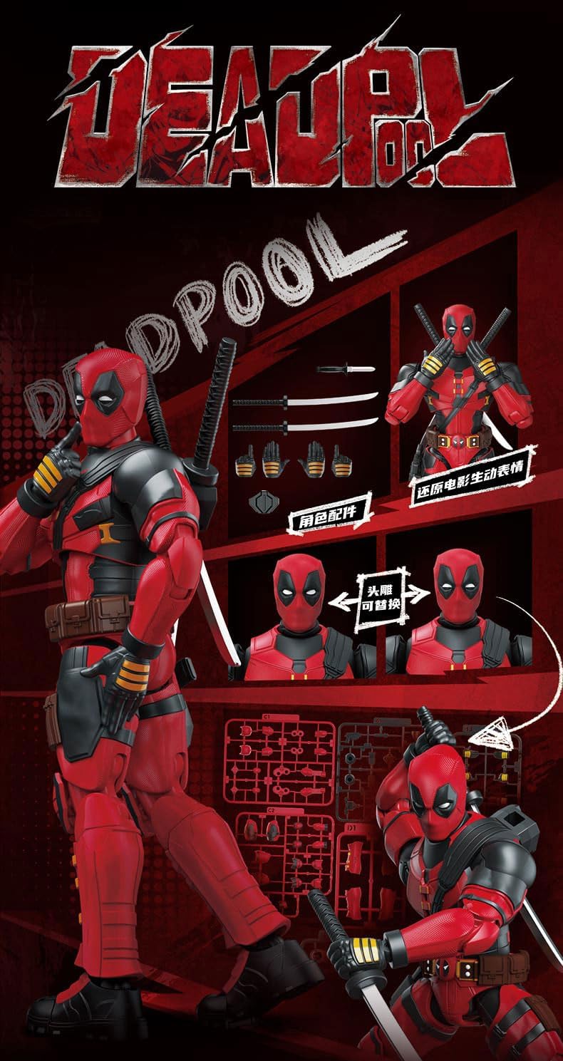 Blokees - Marvel Deadpool & Wolverine Model Kit - Champion Class 04 (Deadpool) Action Figure 81116