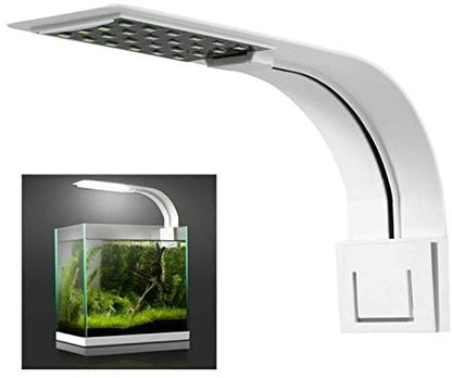 Plafoniera Luce Acquario Bianca/Blu 18 Led Esterna 7W Barra Tartarughiera Dee301